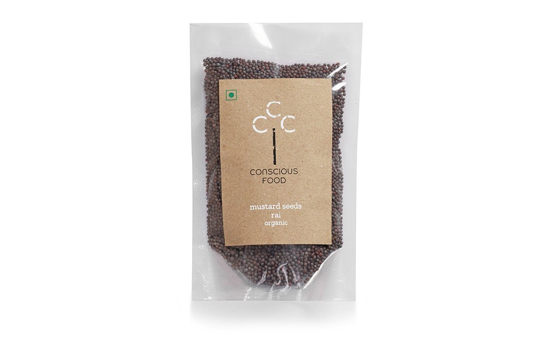Conscious Food Mustard Seeds Rai Organic   Pack  100 grams